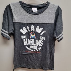 MLB Official Merchandise Miami Marlins Baseball Tshirt Women's Size Medium